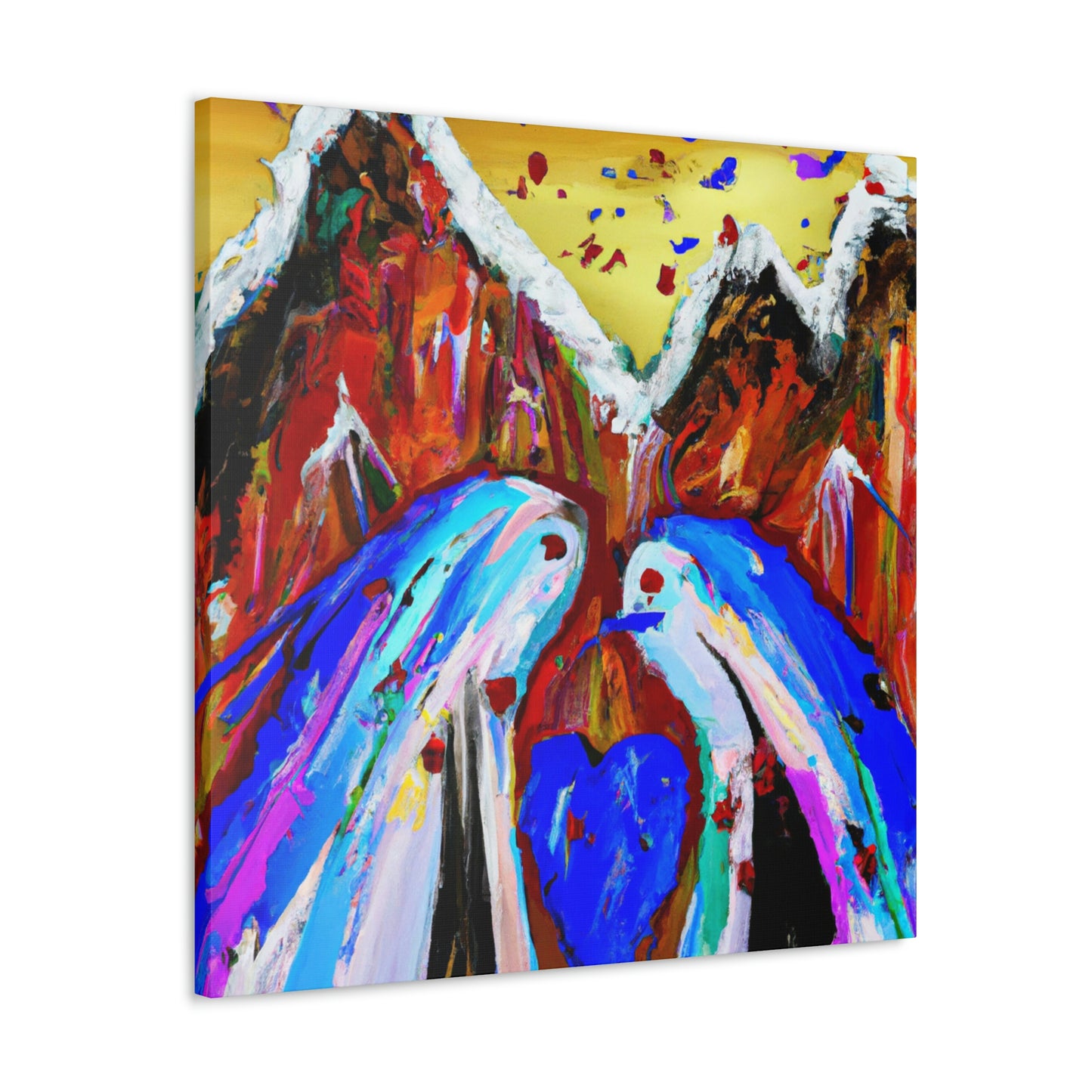 Love and Mountains Together - Canvas