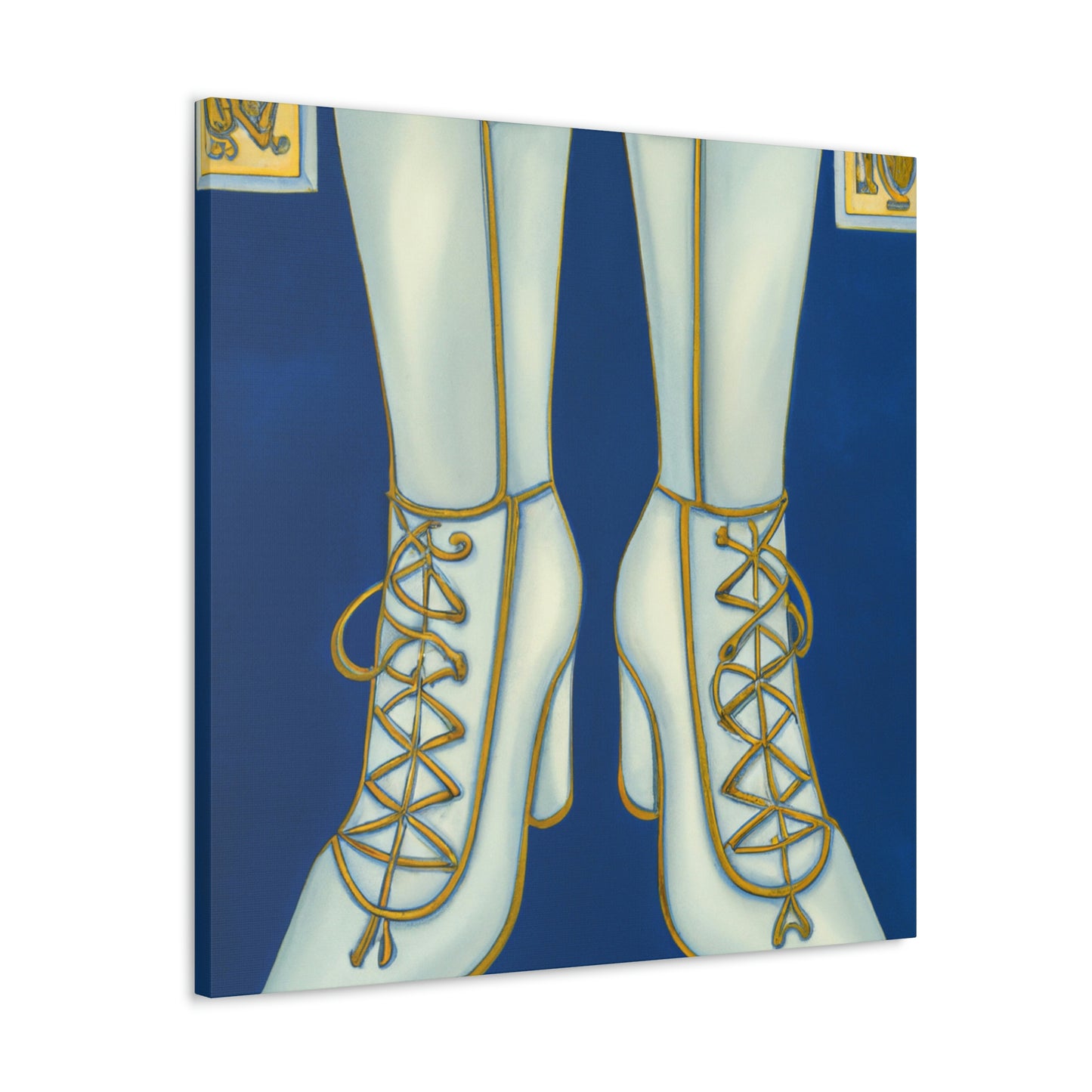 "Boots of Glittering Jazz" - Canvas