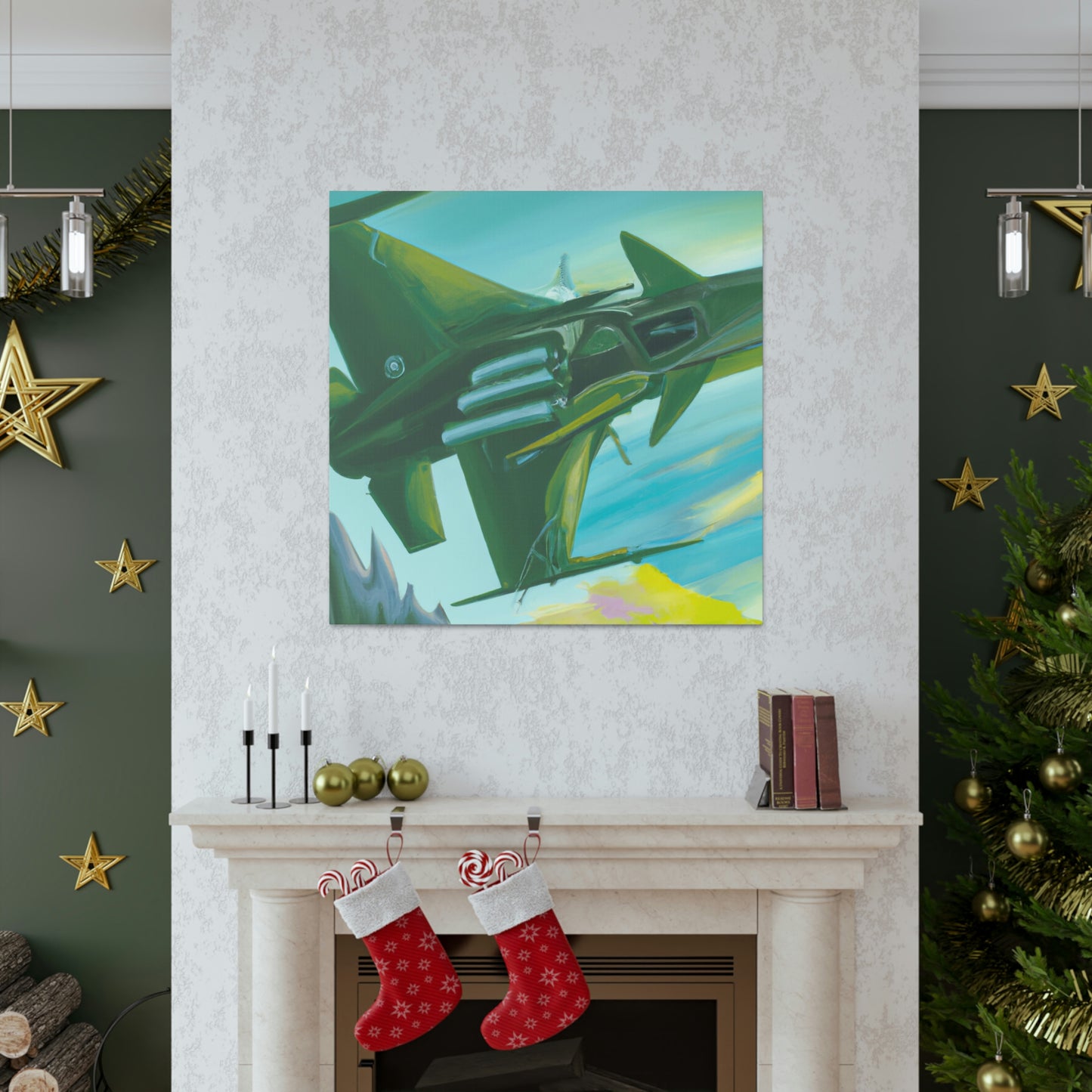 Jet Fighter Surrealism - Canvas