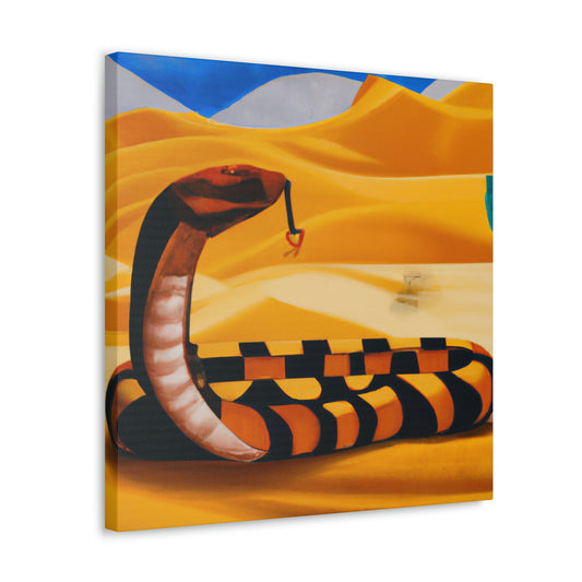 "Striking Rattlesnake Deco" - Canvas