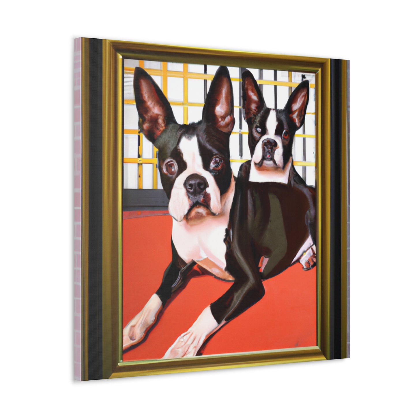 "Boston Terrier Brilliance" - Canvas