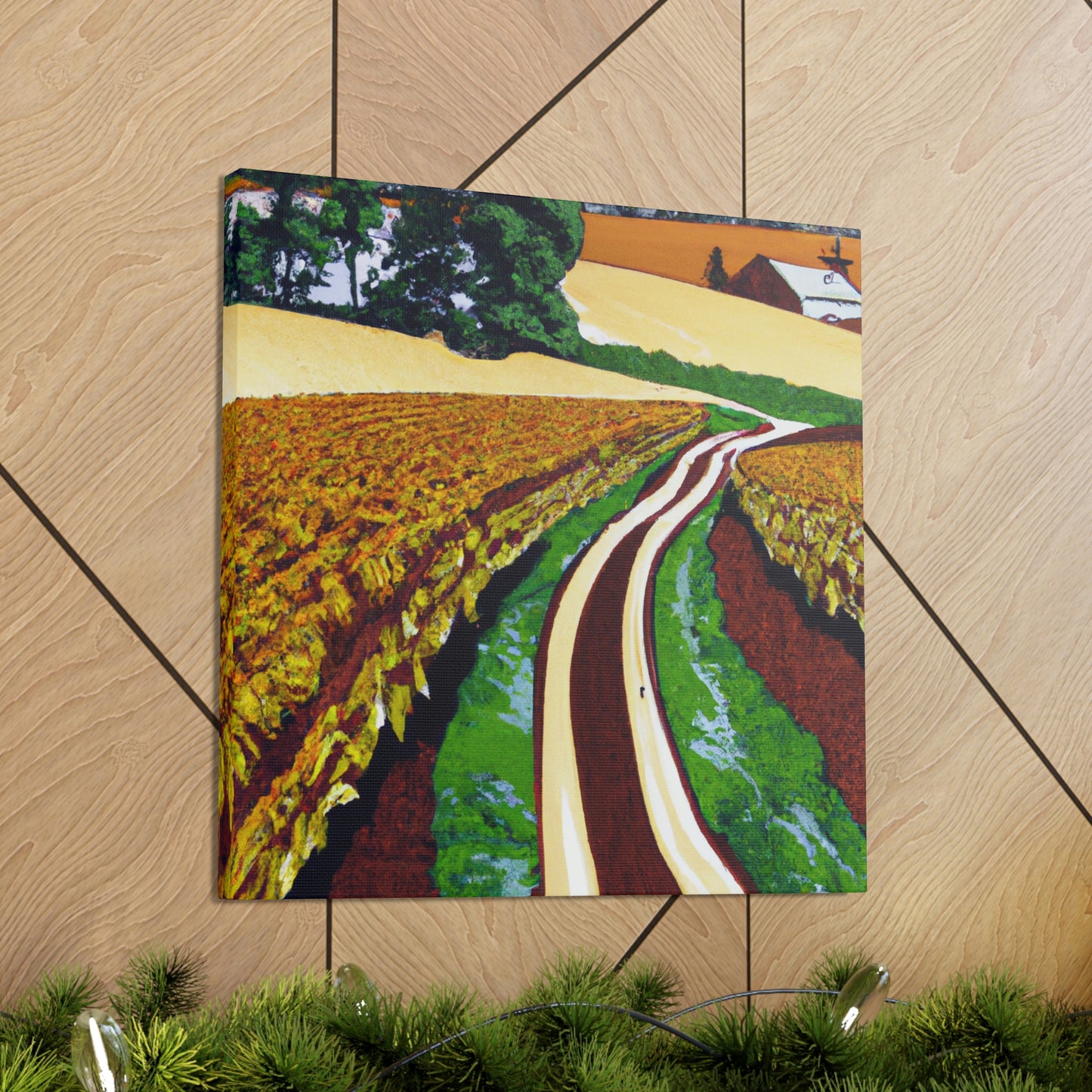 "Tranquil Country Road". - Canvas