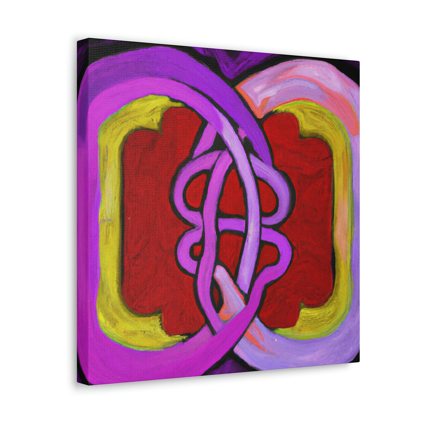 Two Hearts Interlocked - Canvas