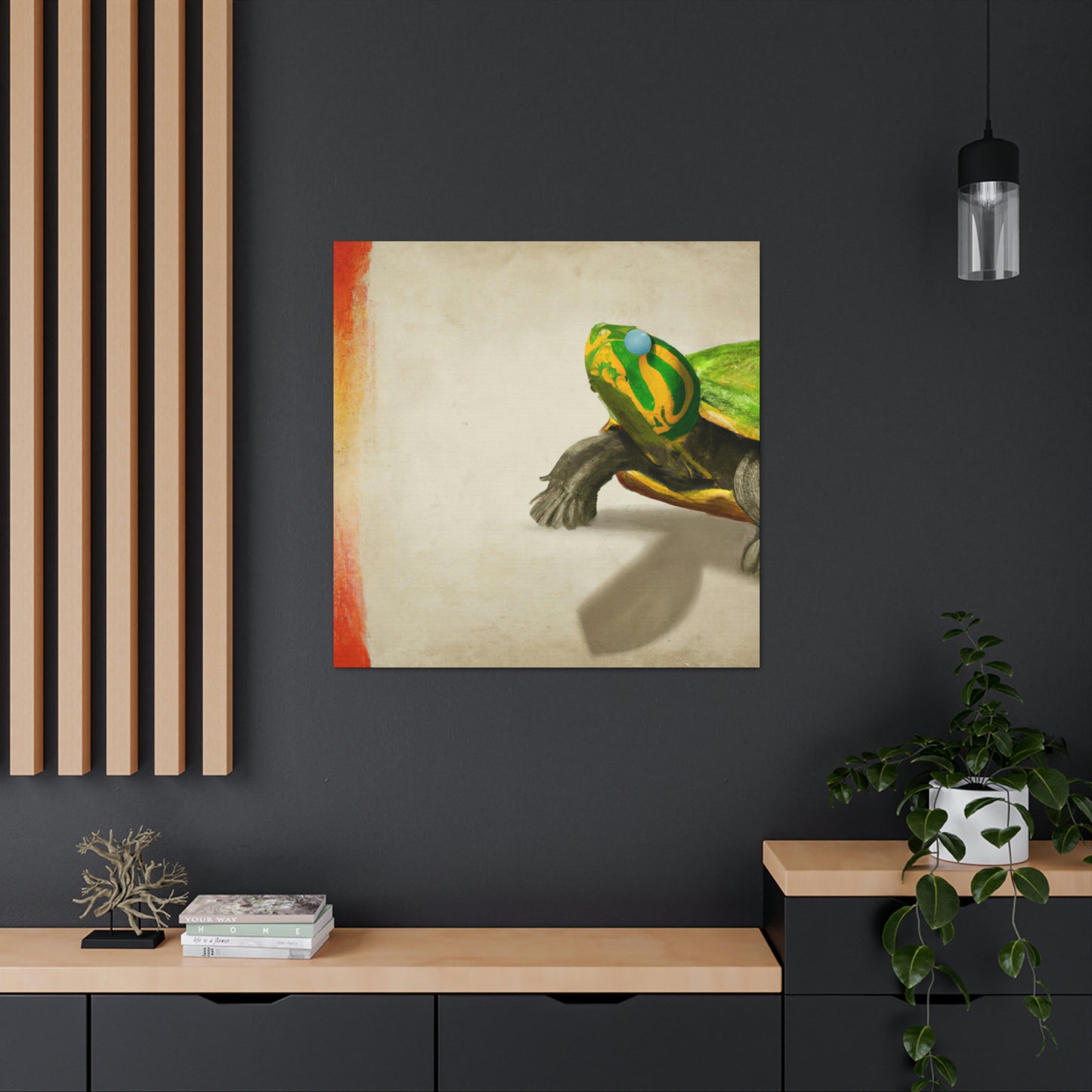 "Turtle in Simplicity" - Canvas