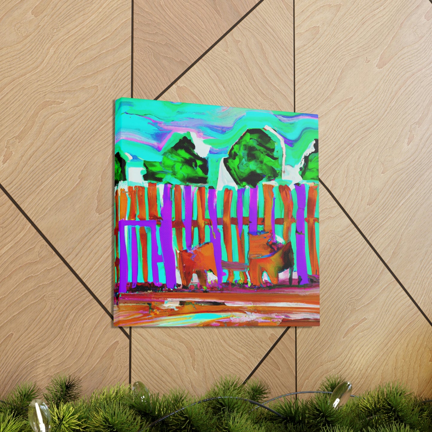 Fence of the Farm - Canvas