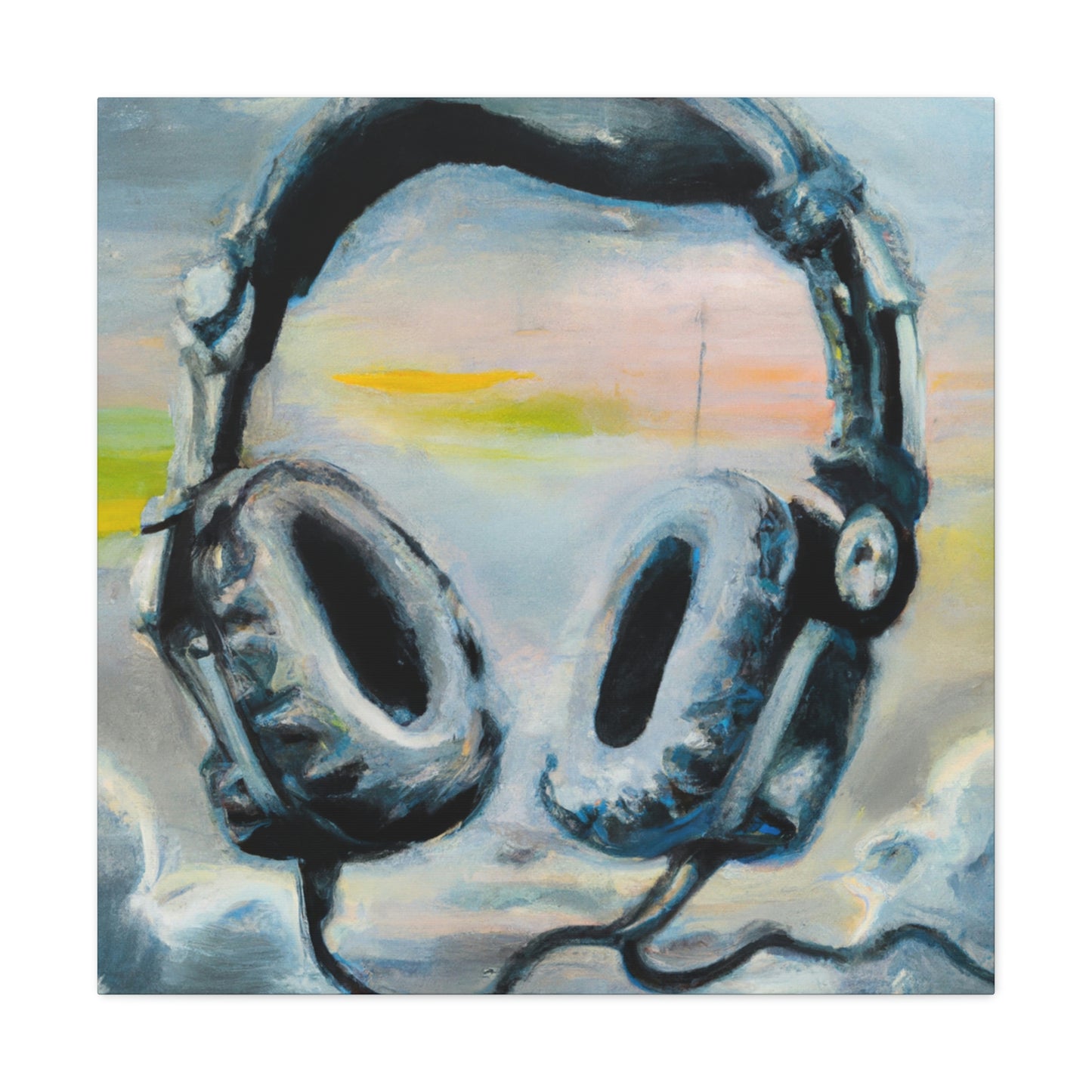 "Headphones in Expressionism" - Canvas