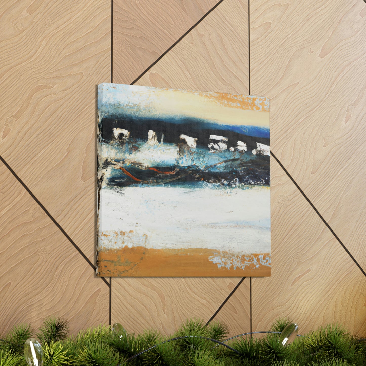 "Tides against the Seawall" - Canvas