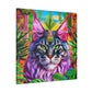 "Cat in Art Deco" - Canvas