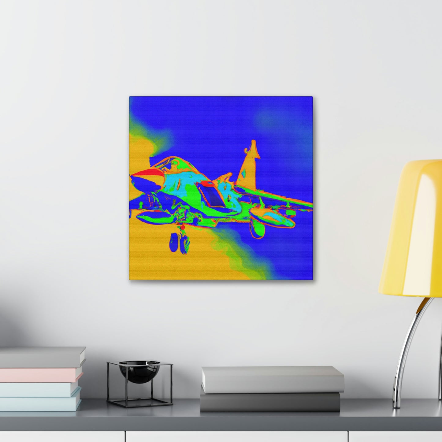 "Supersonic Fauve Fighter" - Canvas