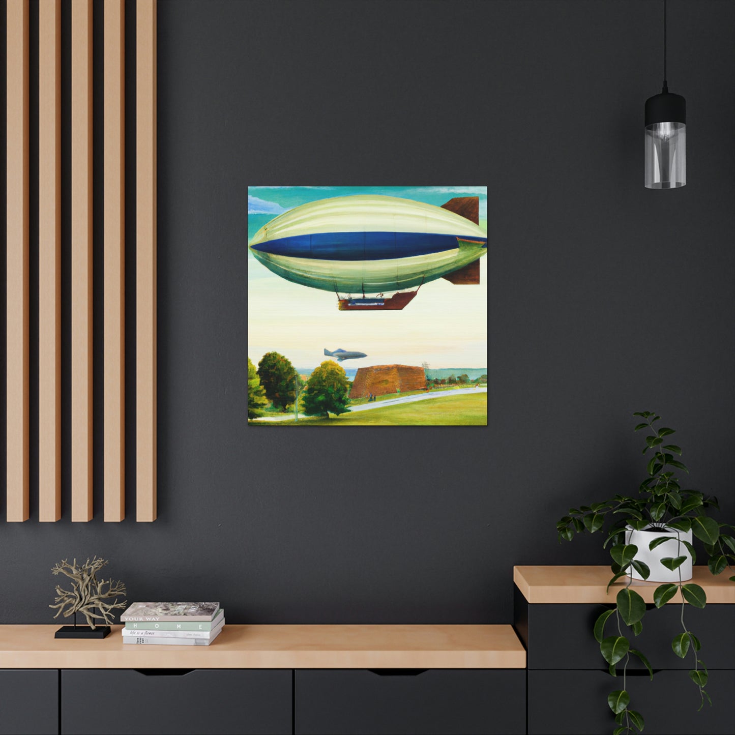 "Blimp in the Sky" - Canvas