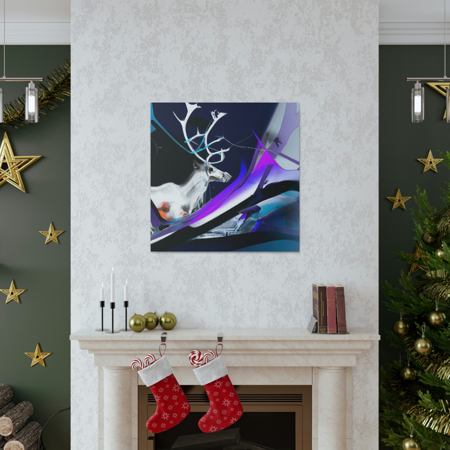 Reindeer in Winterland - Canvas