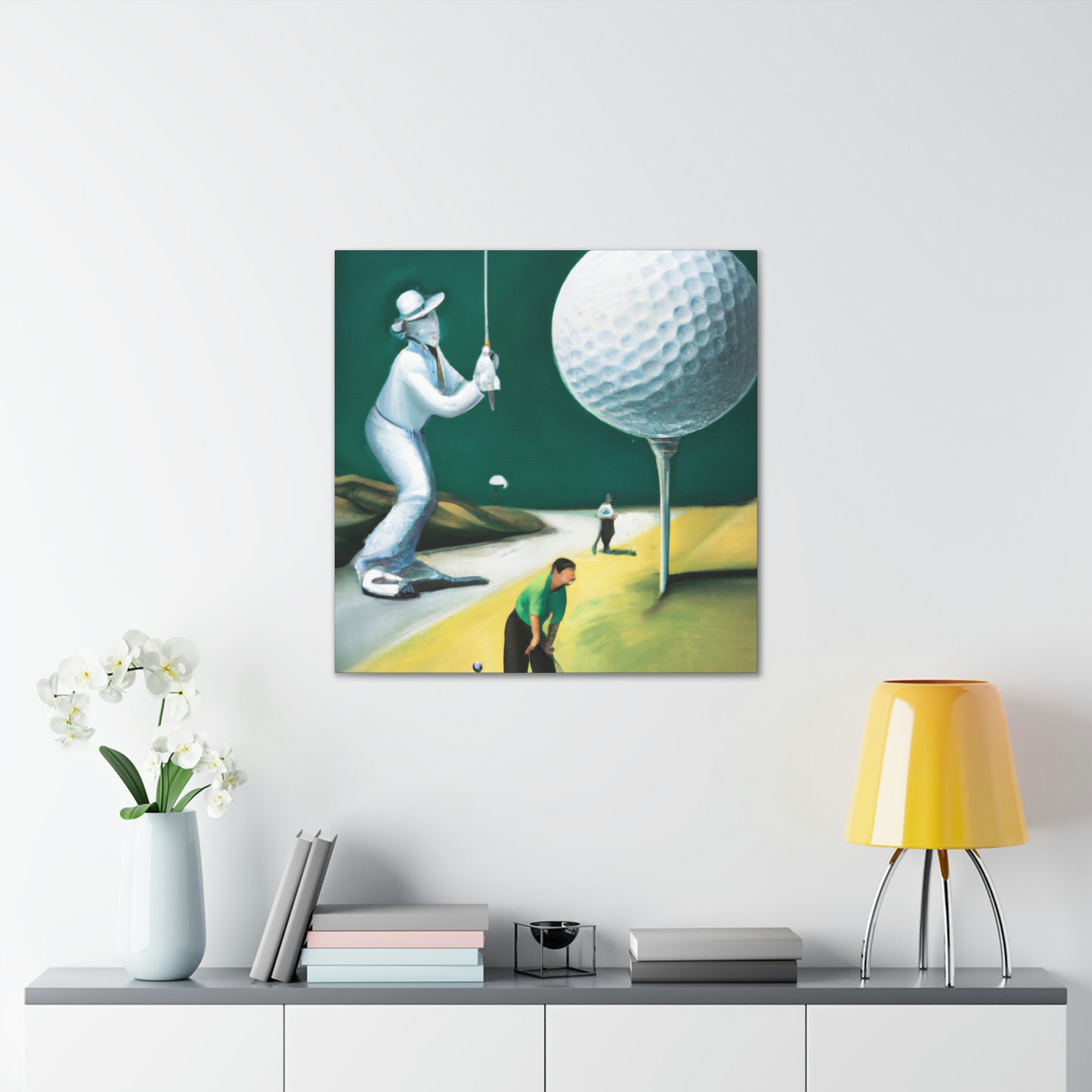 Golfing Through Dreamland - Canvas