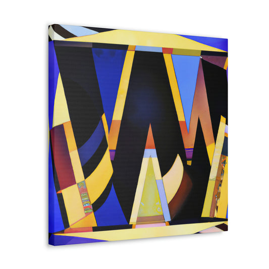 "Gleaming Wishes Art Deco" - Canvas