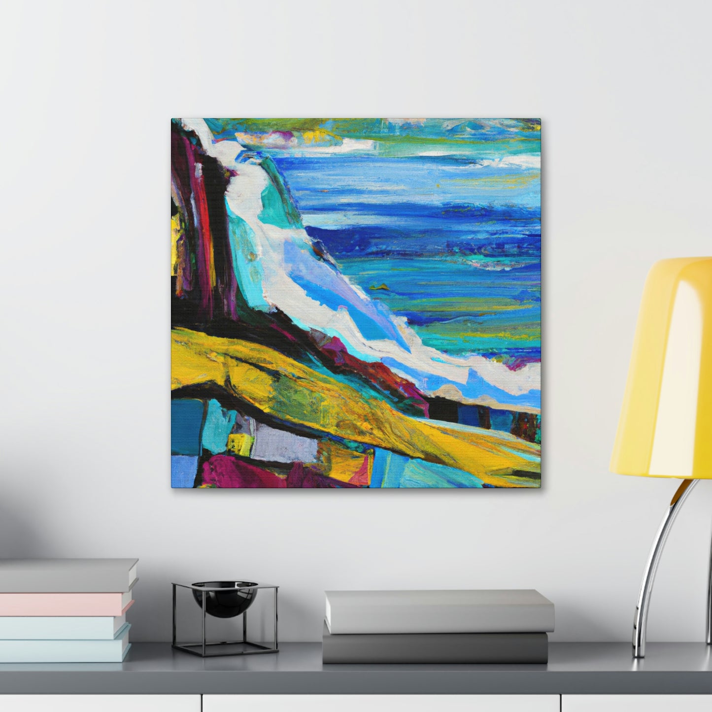 "Surging Seaside Sunset" - Canvas