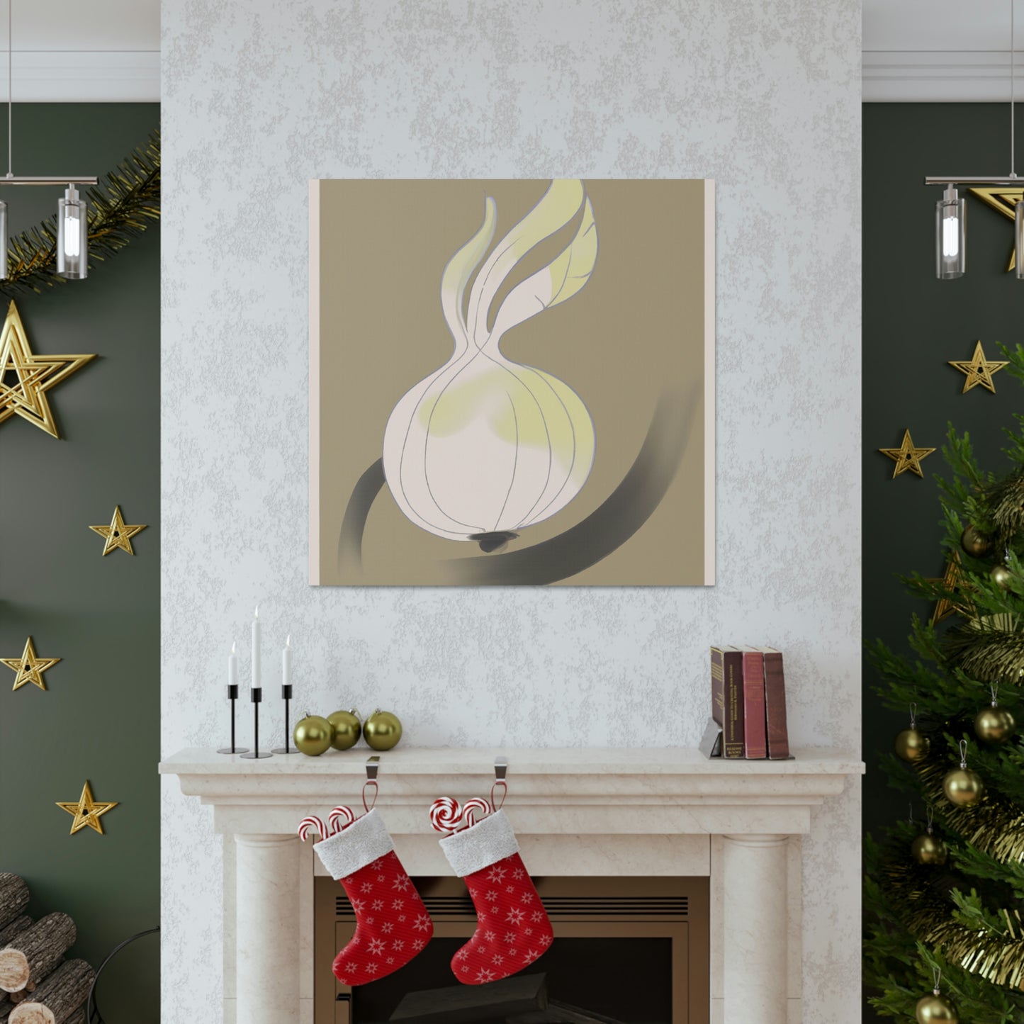 "Onion in Art Deco" - Canvas