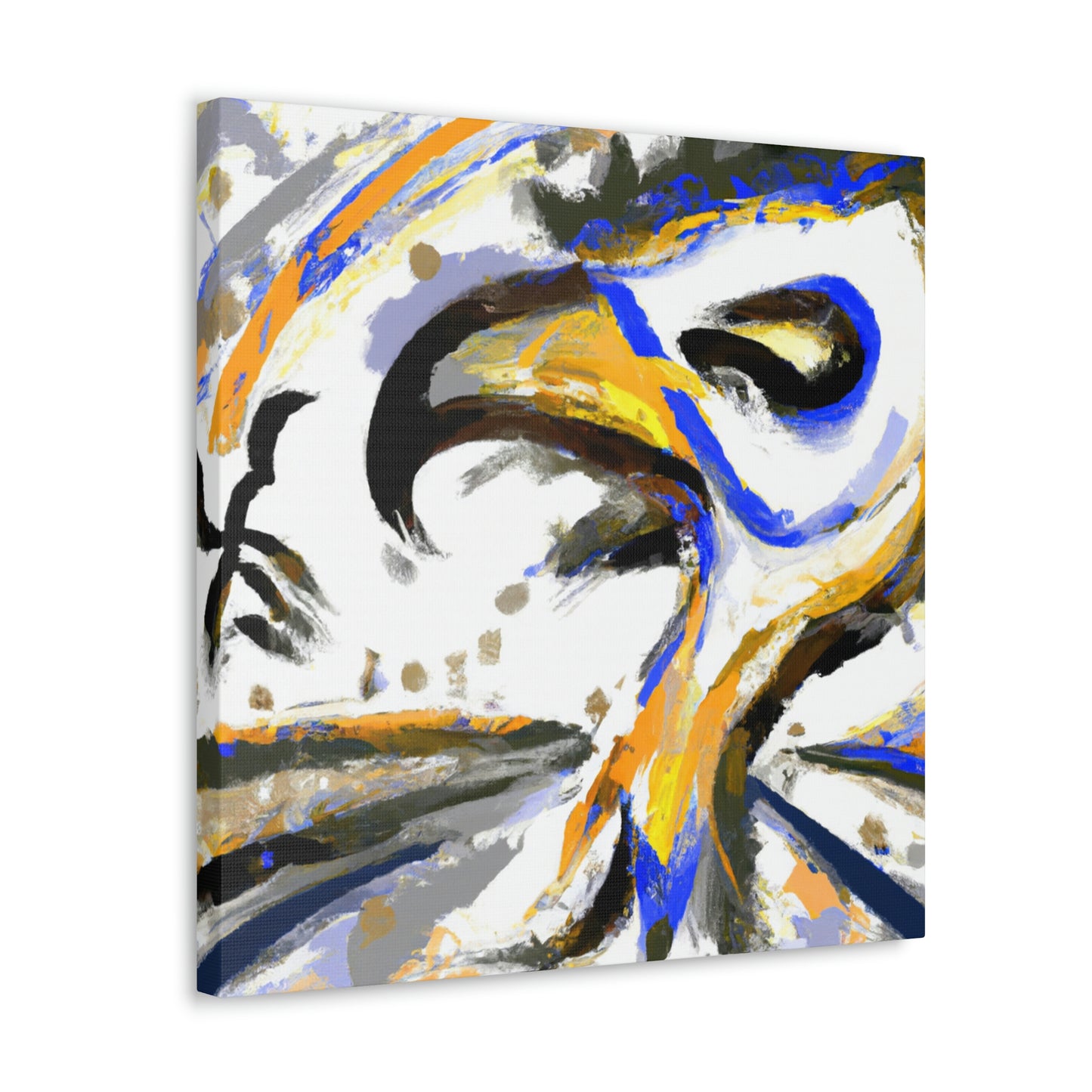 "Hawk in Flight Abstraction" - Canvas