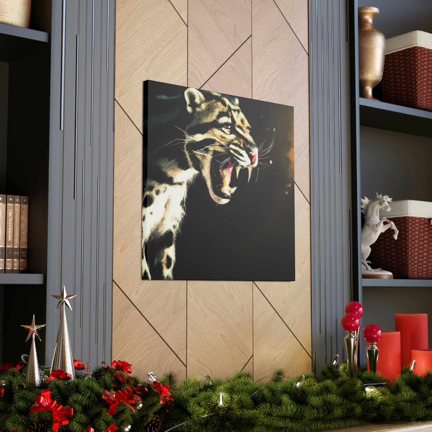 "Clouded Leopard Majesty" - Canvas