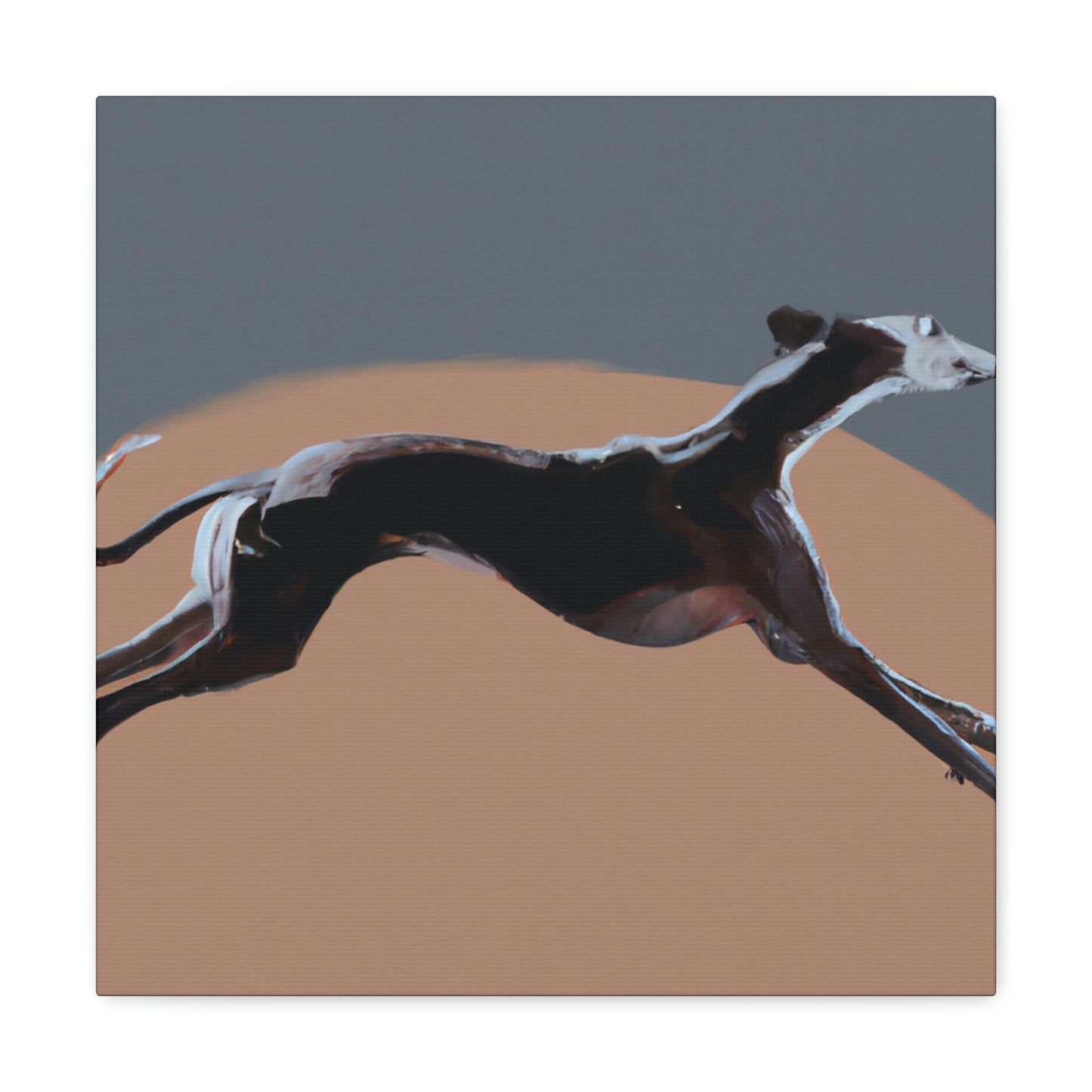 "Greyhound Minimalism Portrait" - Canvas