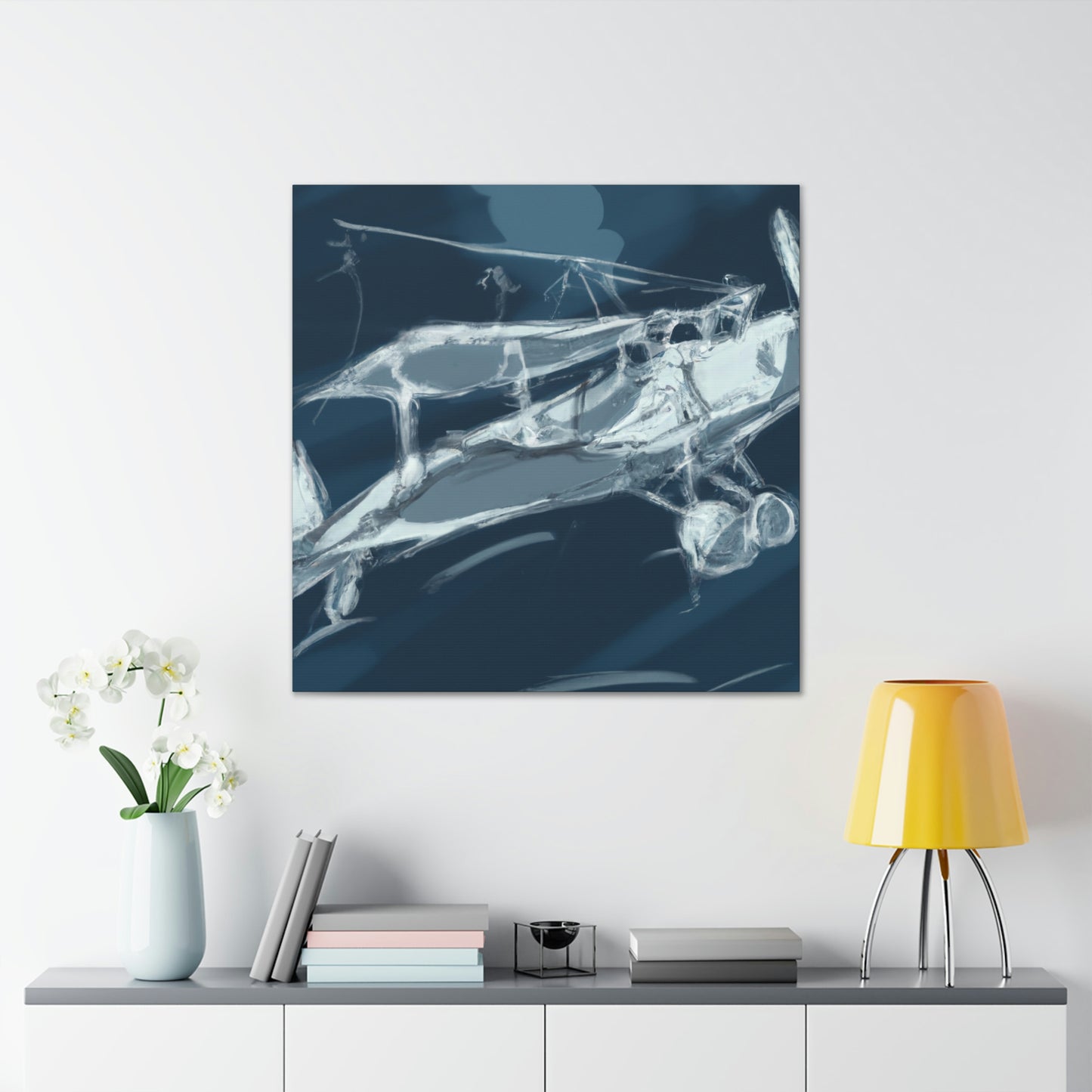 "Vintage Plane Aviator" - Canvas