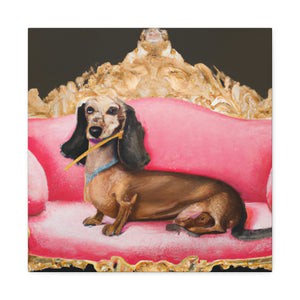 Dachshunds at Play - Canvas