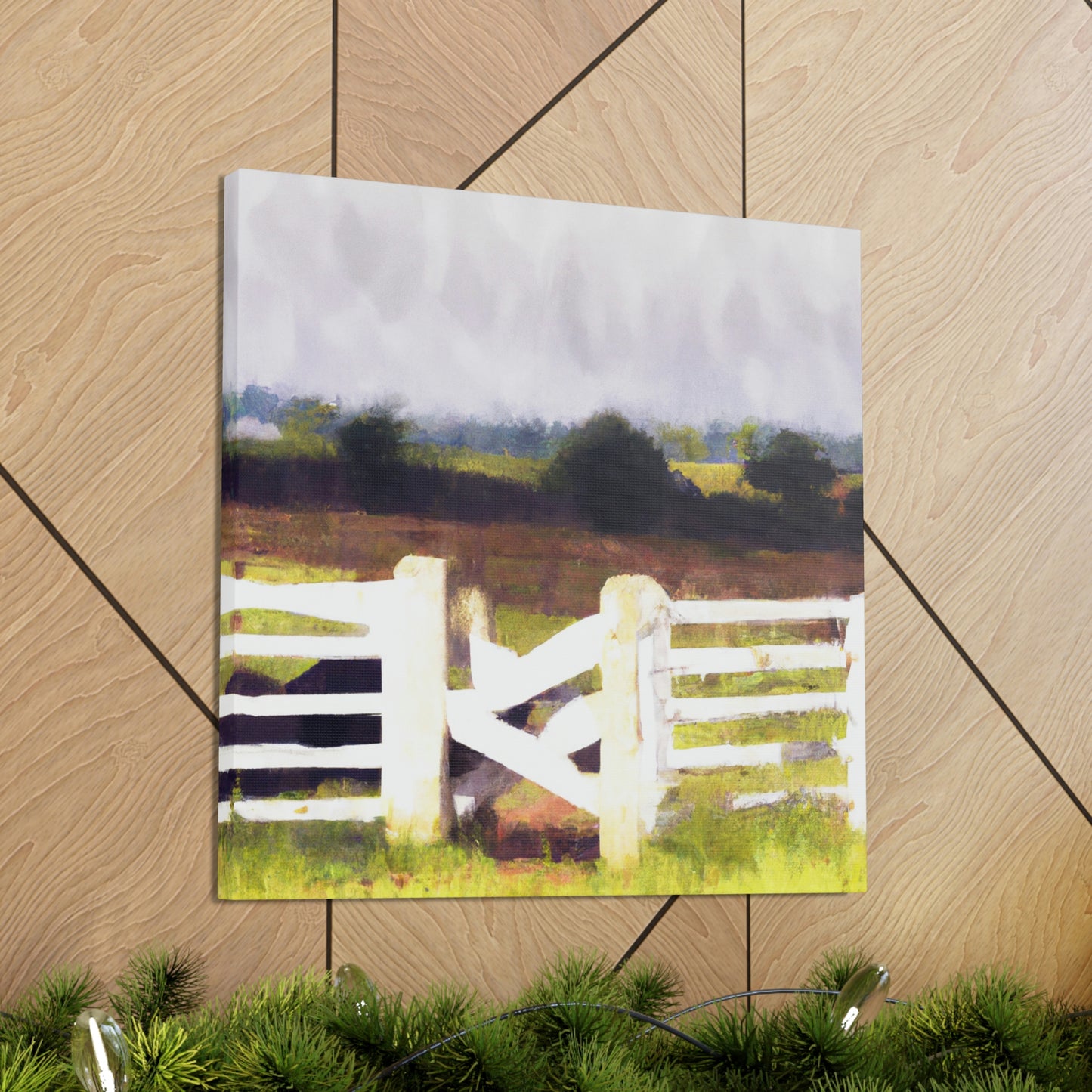 "Fence in the Barnyard" - Canvas