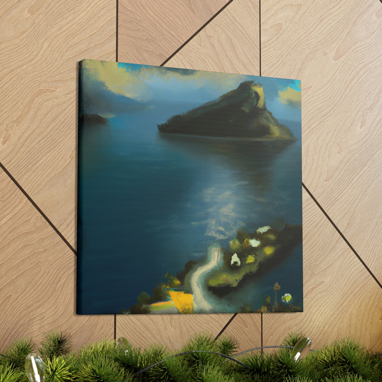 Island in Abstract Space - Canvas