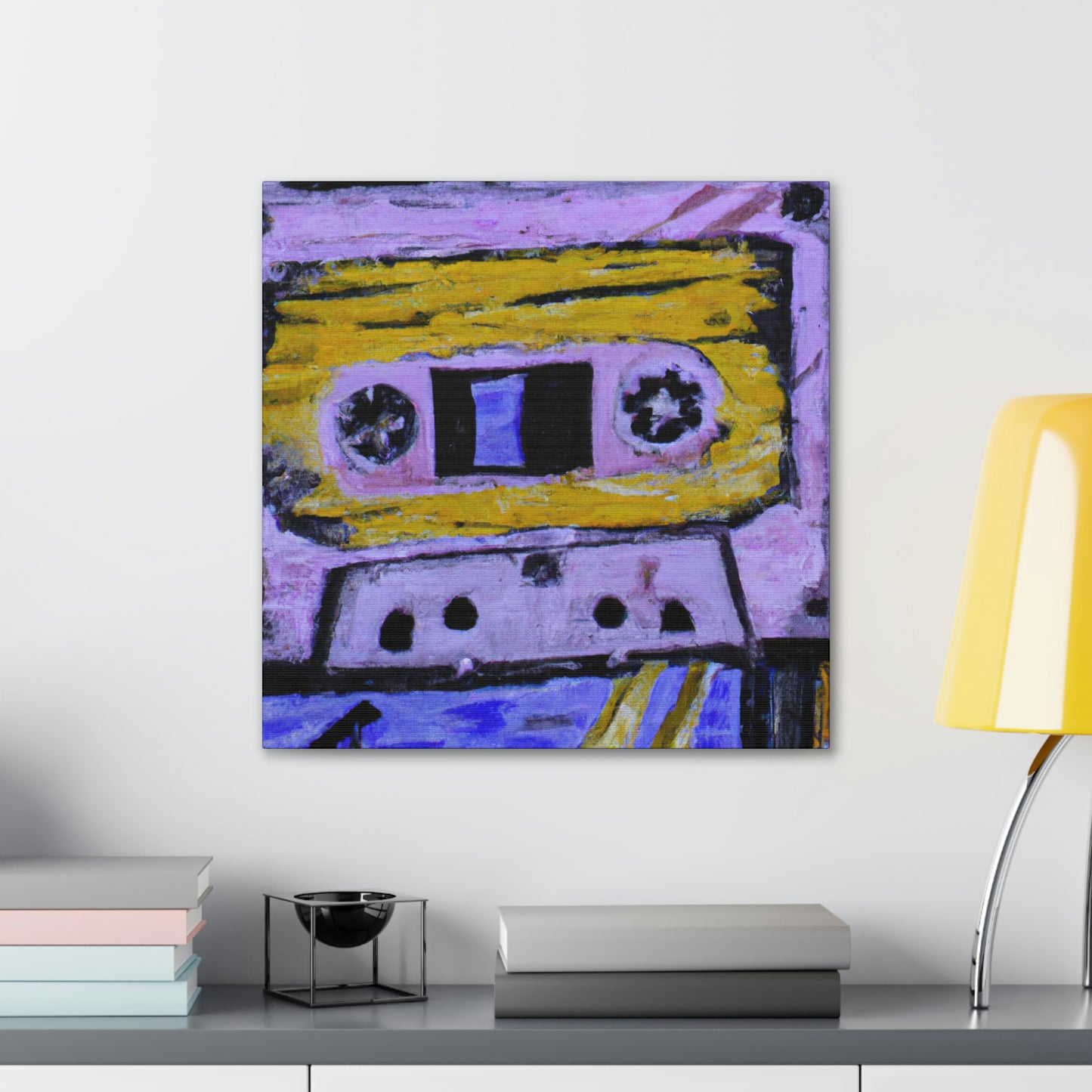 "Cassette Tape Reflection" - Canvas