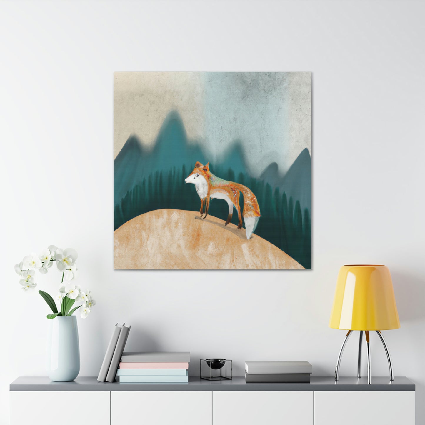 Fox On a Journey - Canvas