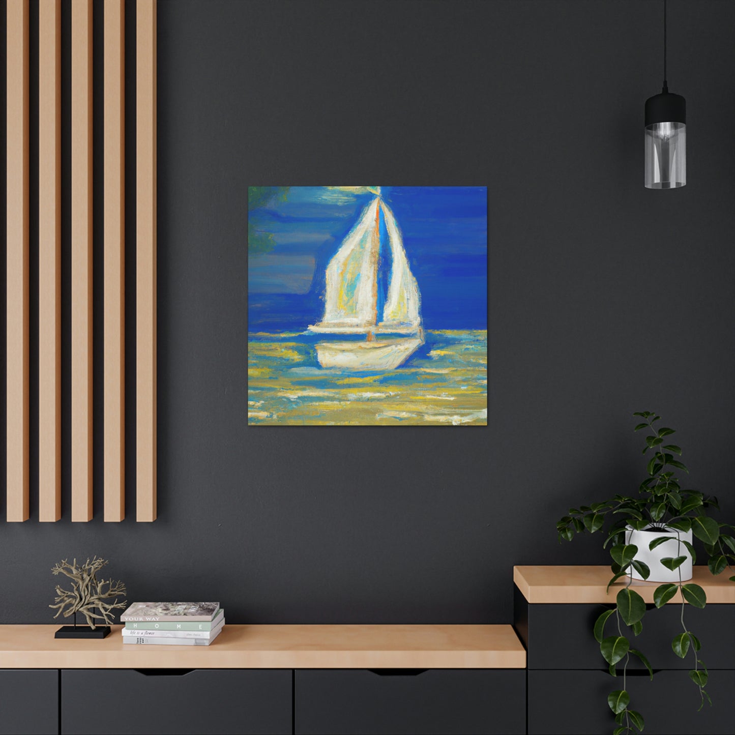 "Sailboat at Sea" - Canvas