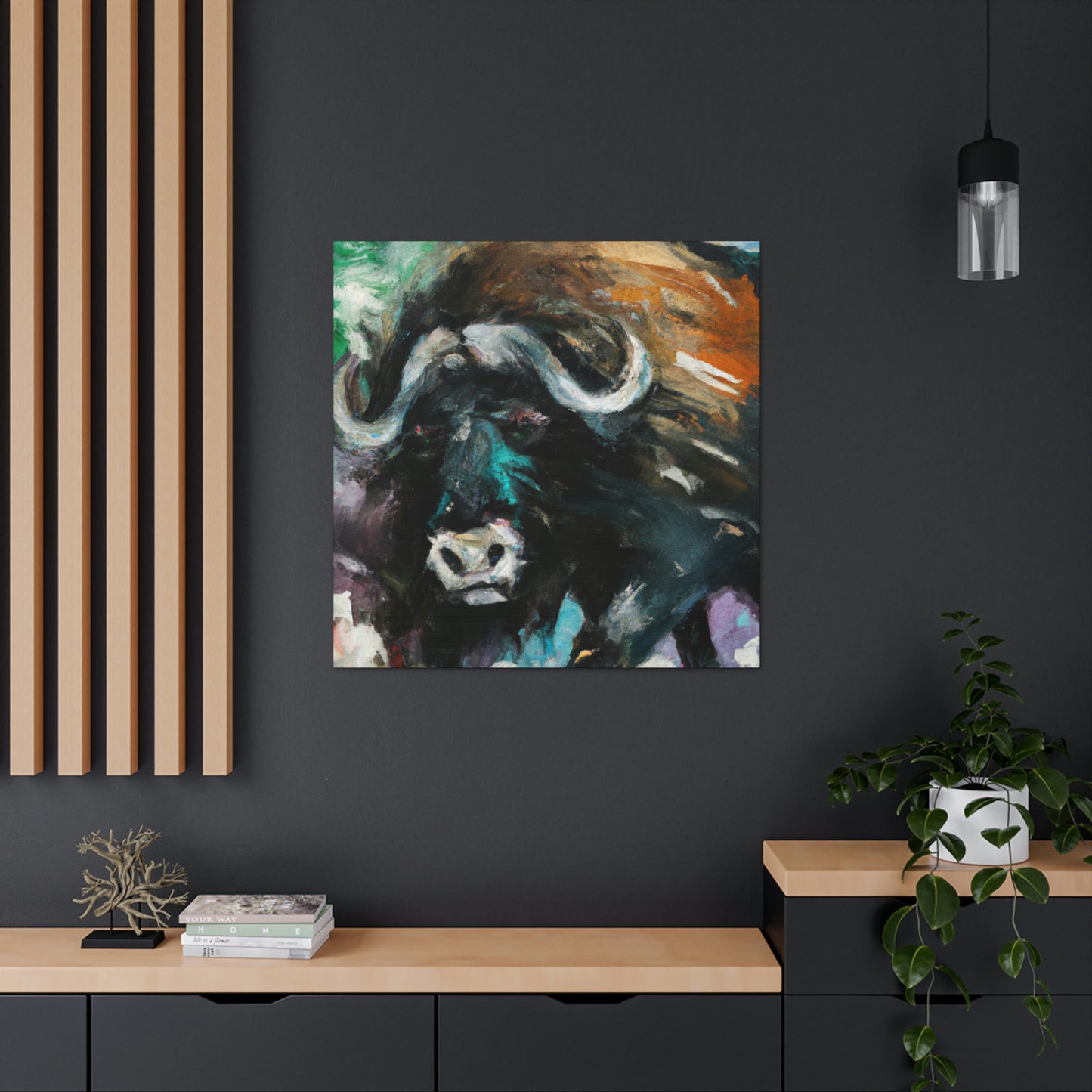 "Musk Ox Expressionism" - Canvas