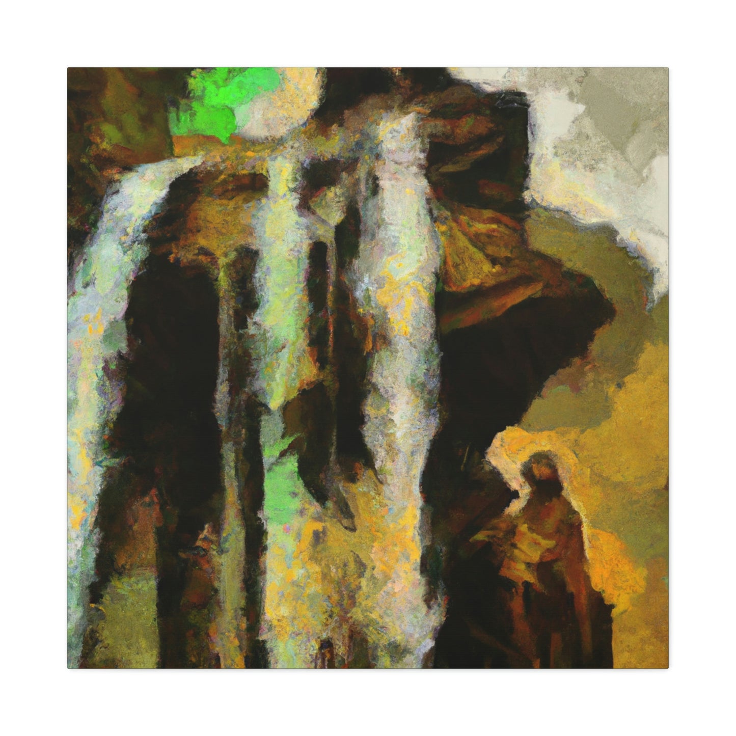 "Waterfall Melodic Mosaic" - Canvas