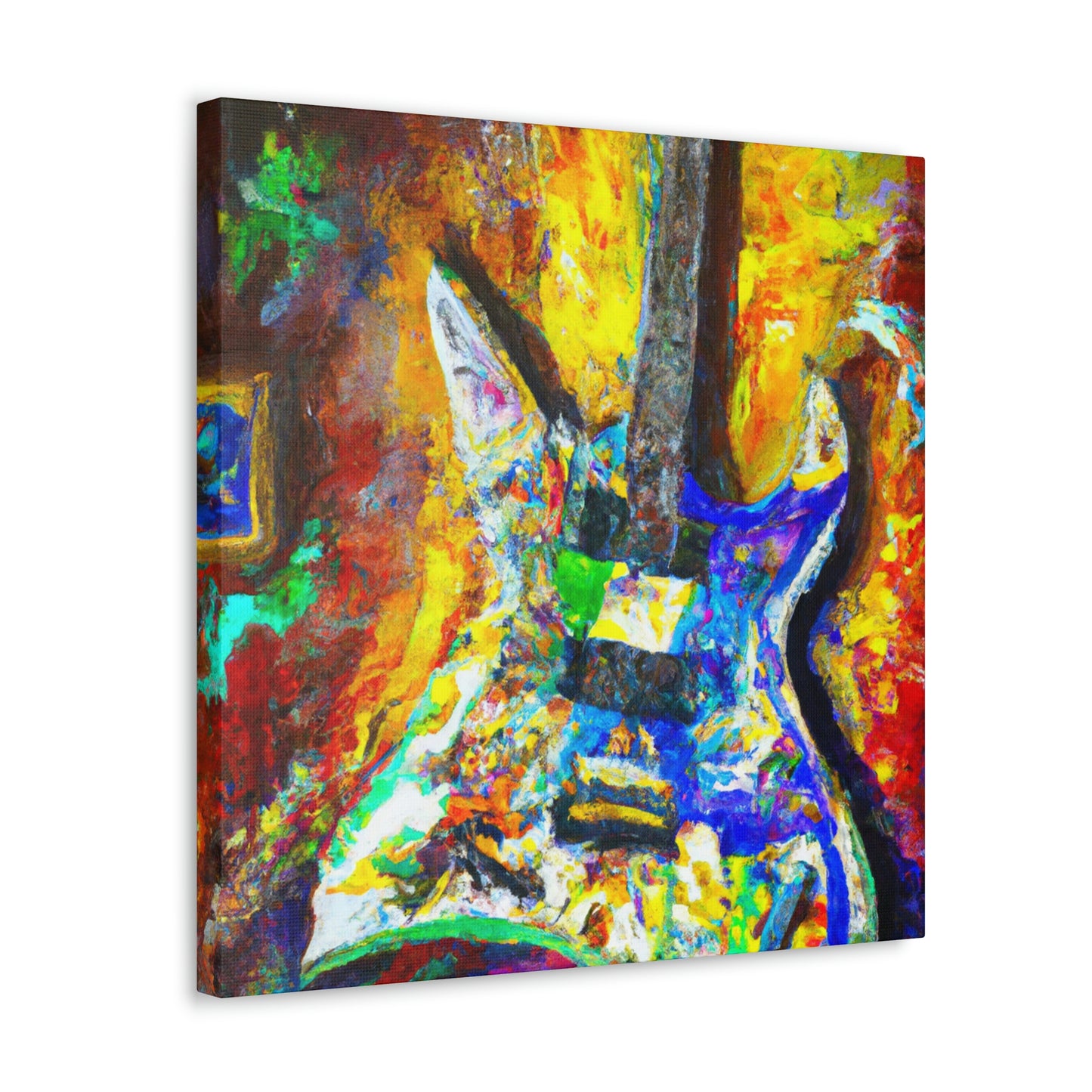 "Electric Guitar Enigma" - Canvas