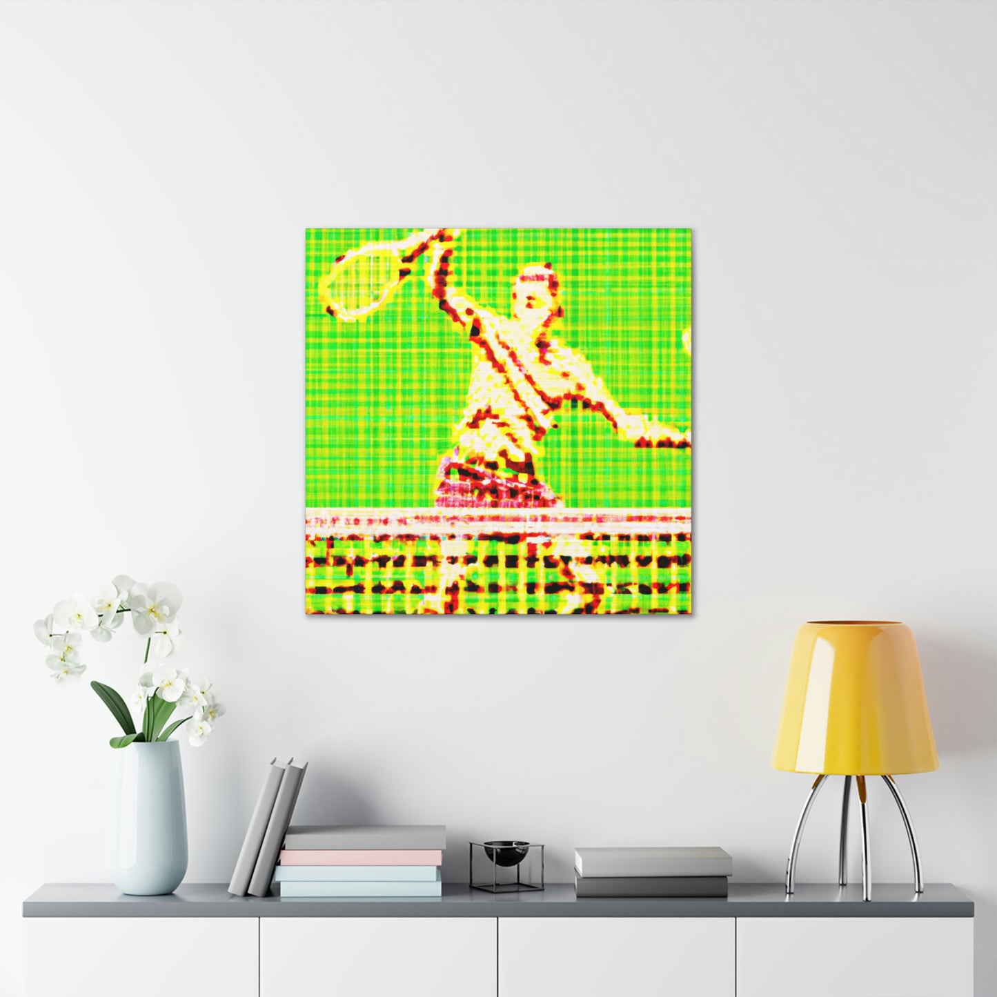 Tennis Pointillist Piece - Canvas