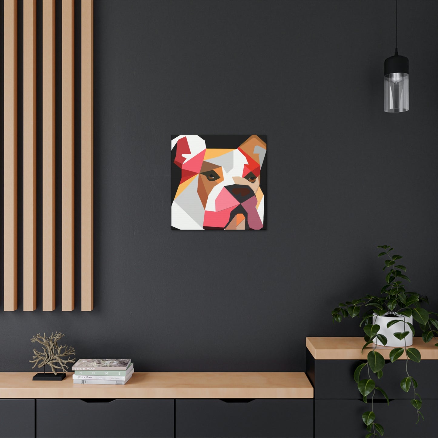 American Bulldog Minimalism - Canvas