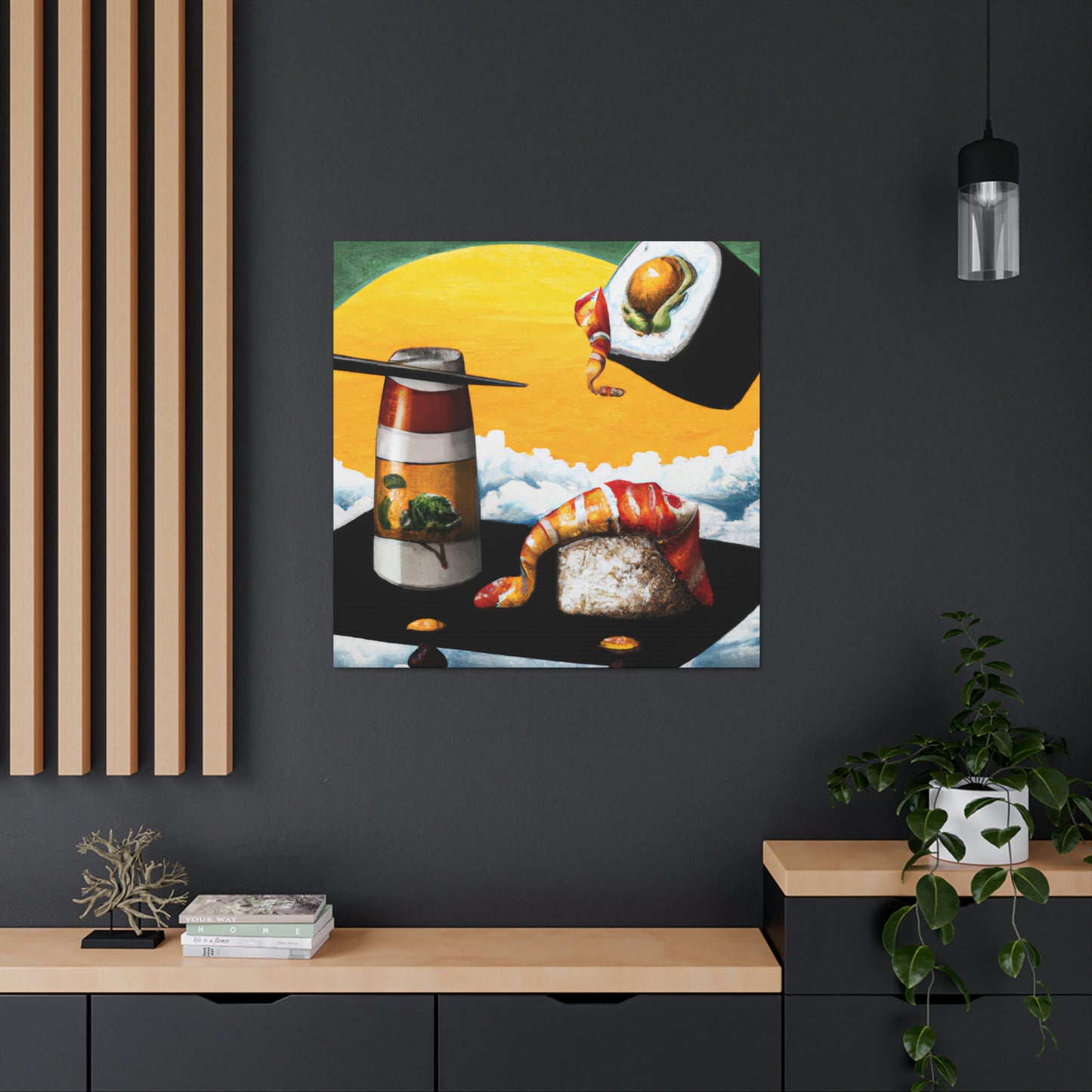 "Sushi in Surrealism" - Canvas