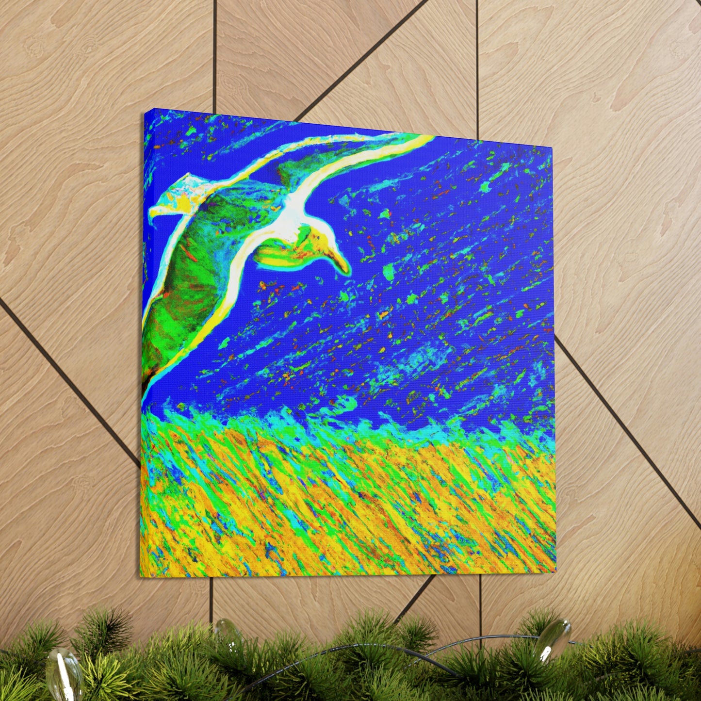 Seagulls on the Shore - Canvas