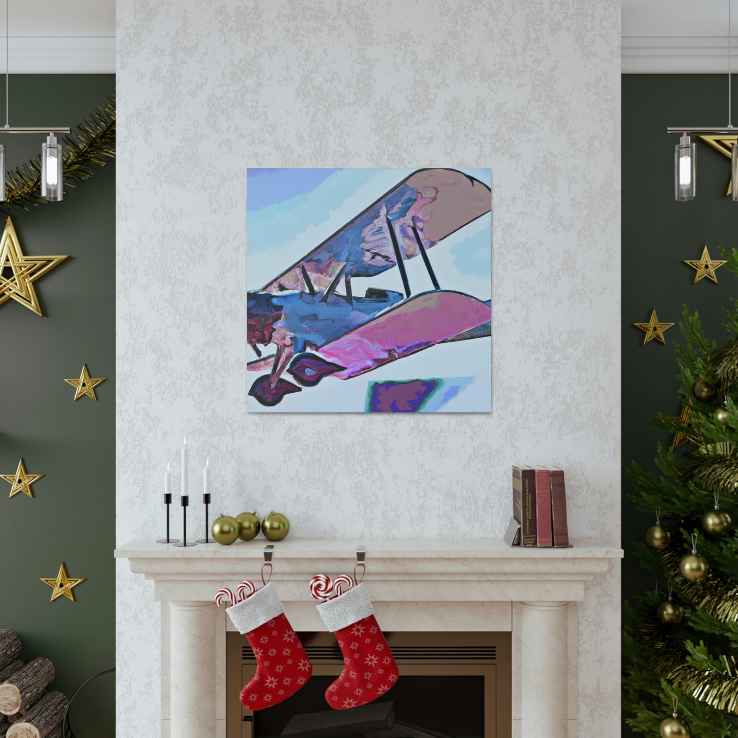 Vintage Airplane Glory - Canvas