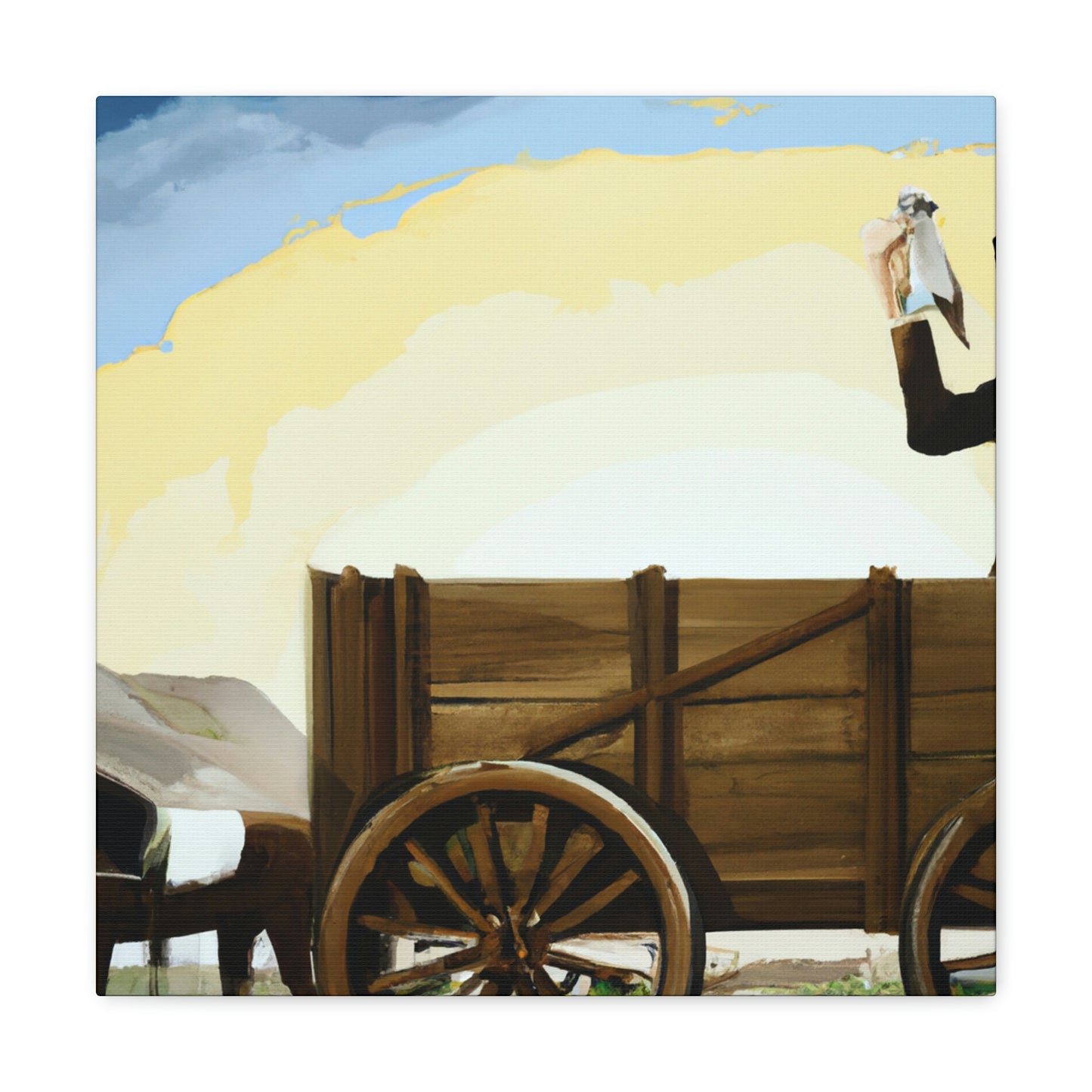 Old Cowpoke Memories - Canvas