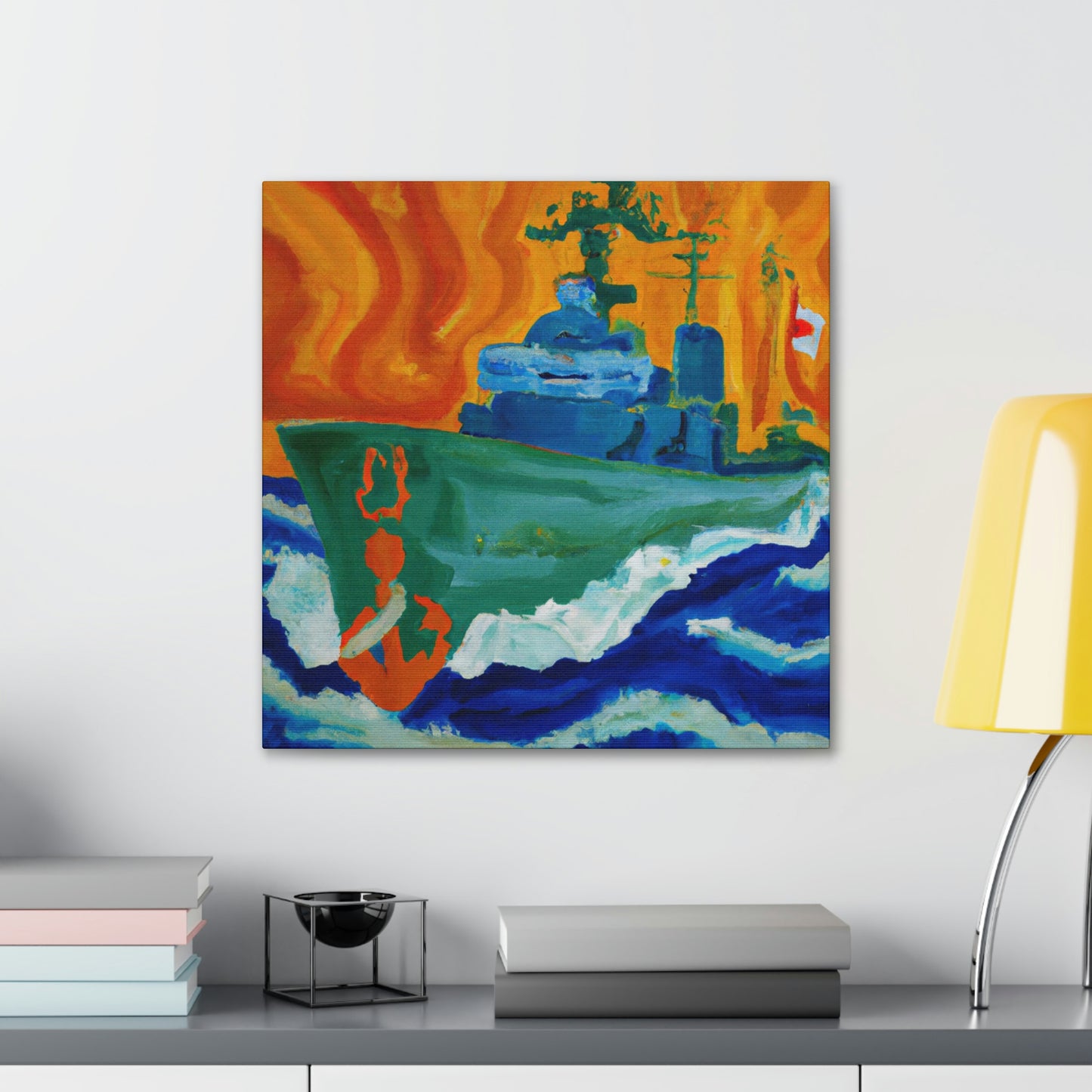 Marine Fauvist Sunset - Canvas