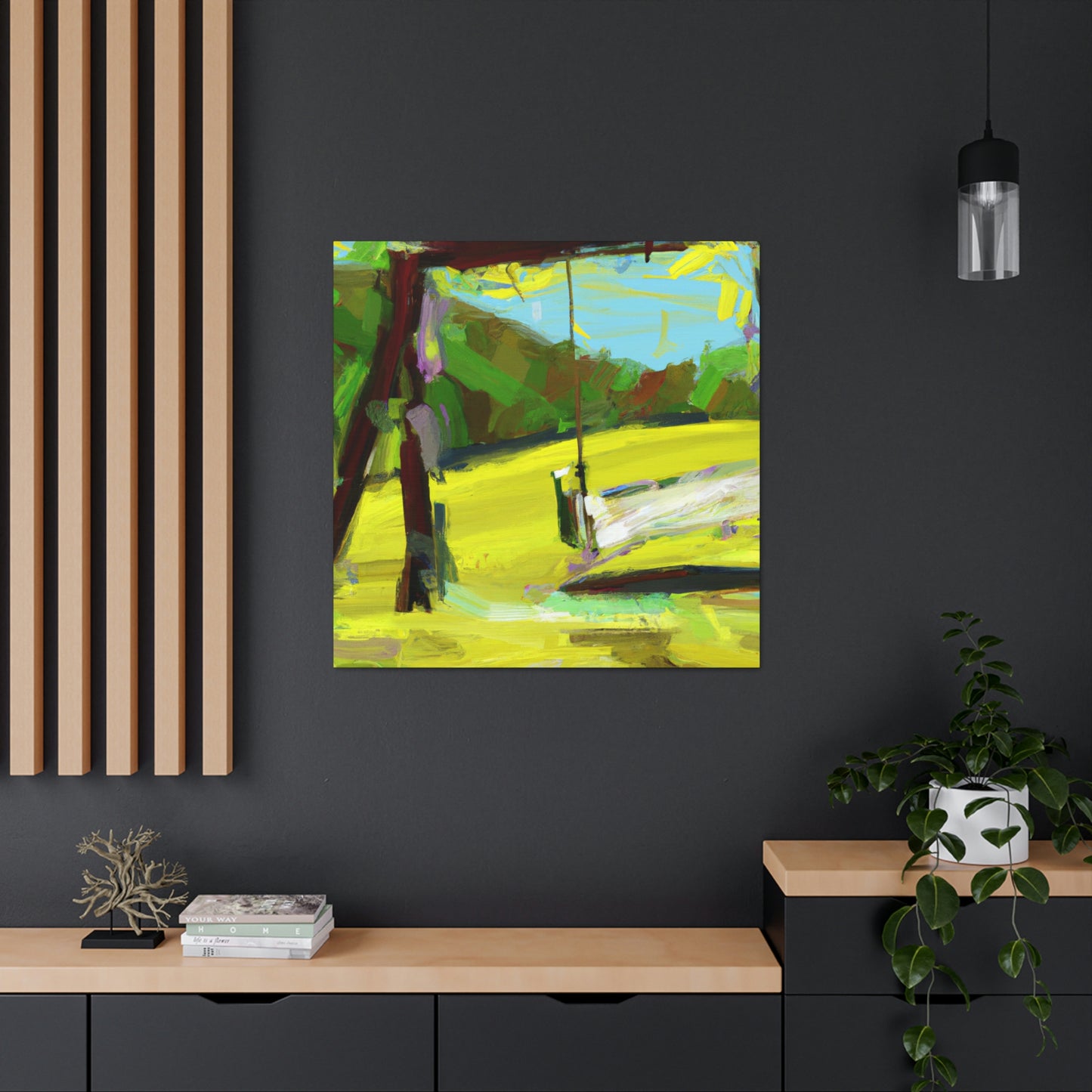 "Swinging on the Porch" - Canvas