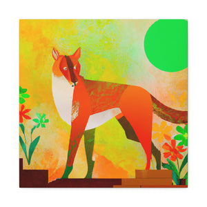 Dhole in Art Deco - Canvas