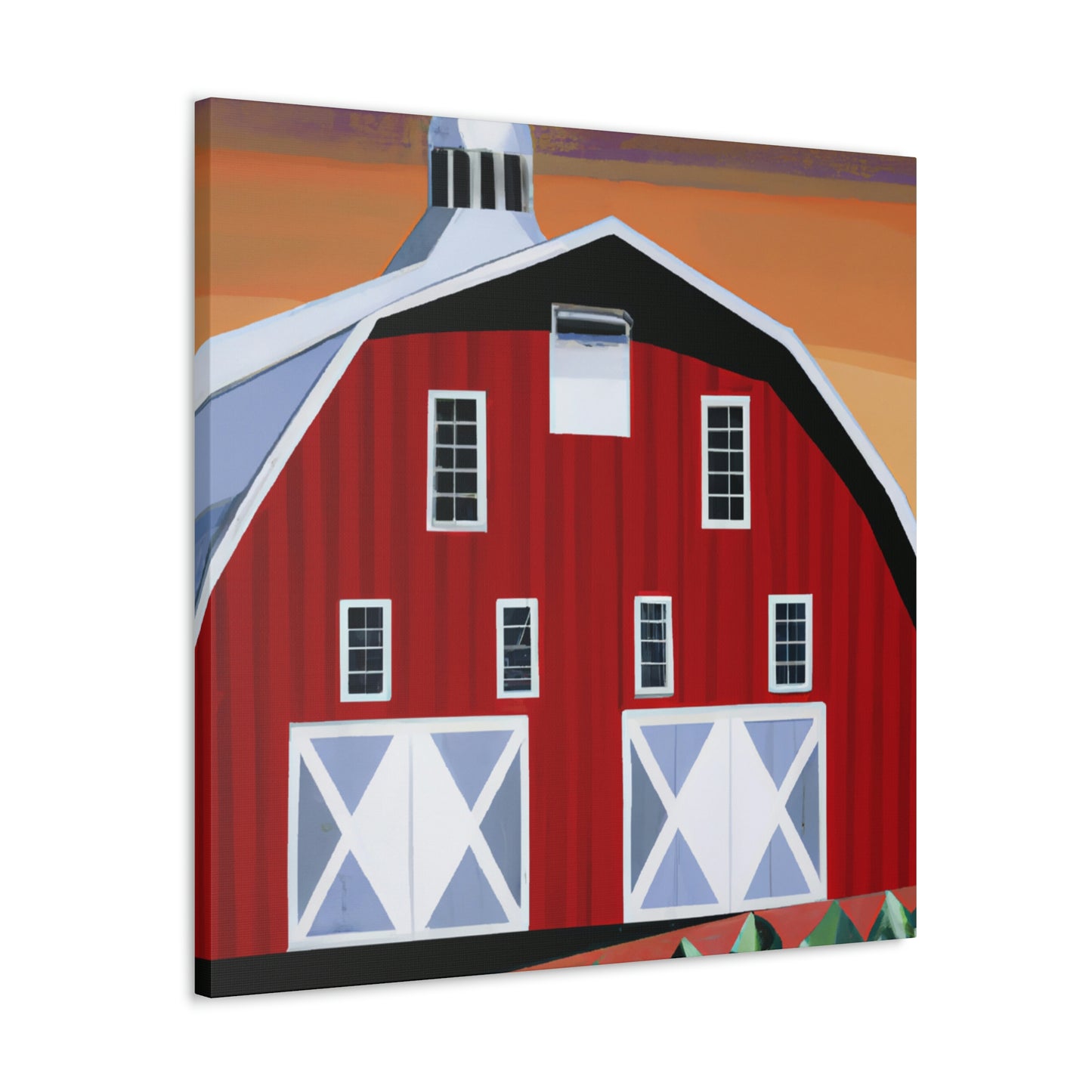 "The Gleaming Barnscape" - Canvas