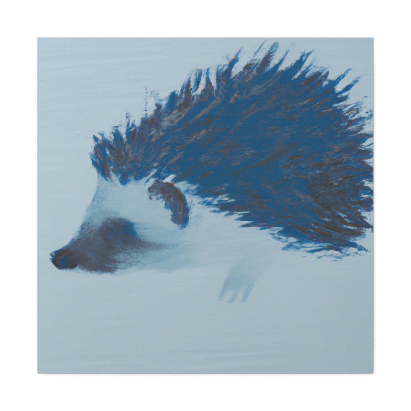 "Hedgehog in Minimalism" - Canvas