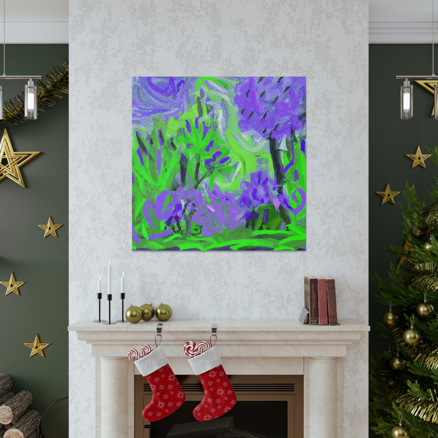 Lilac Expression Abstraction - Canvas