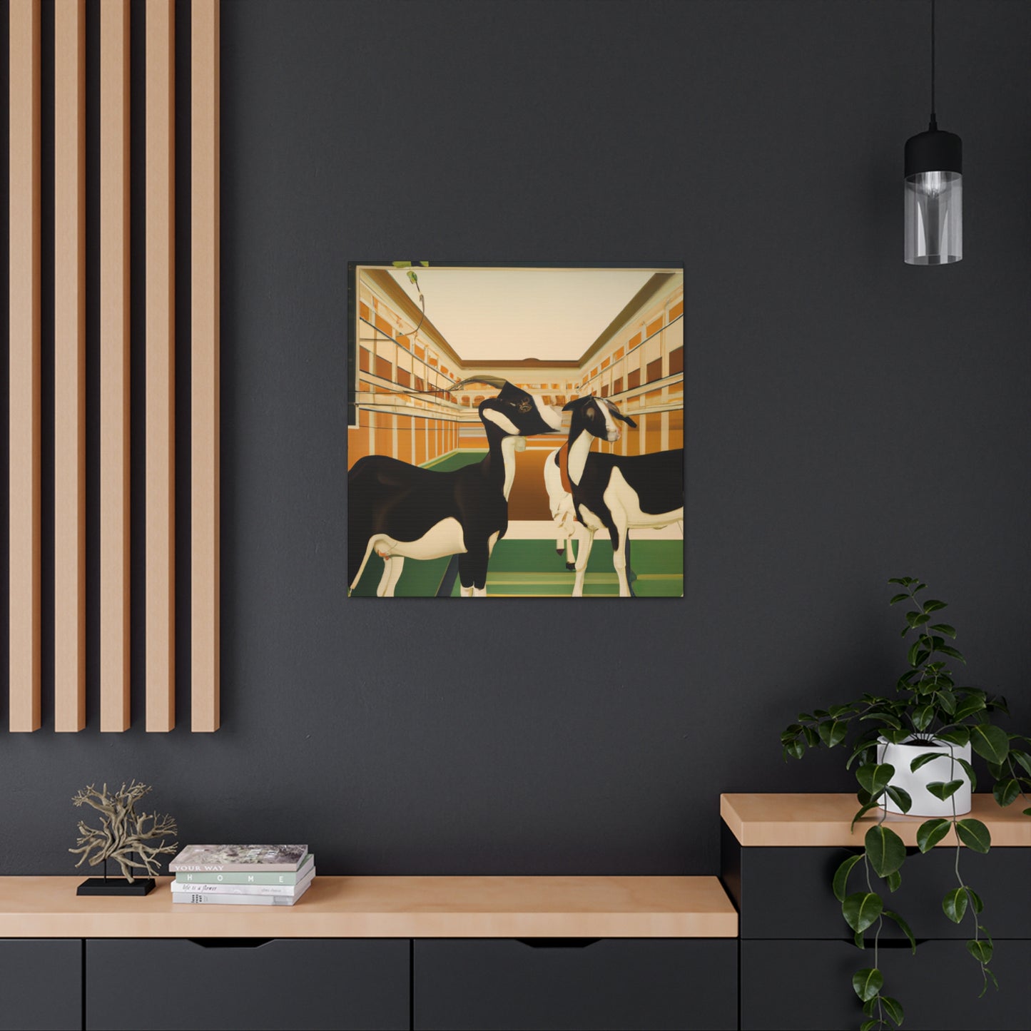 "Goat's Jazz Dance" - Canvas