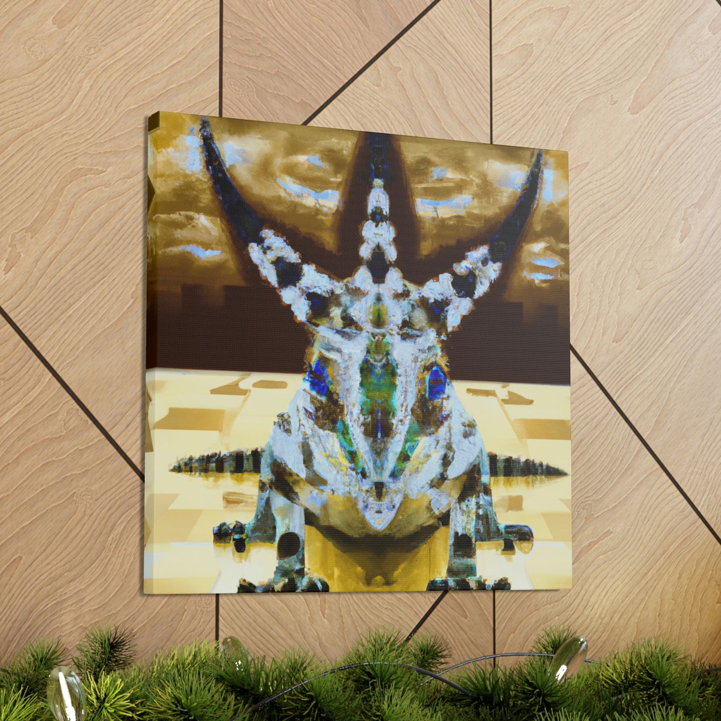 "Horned Lizard Dance Party" - Canvas