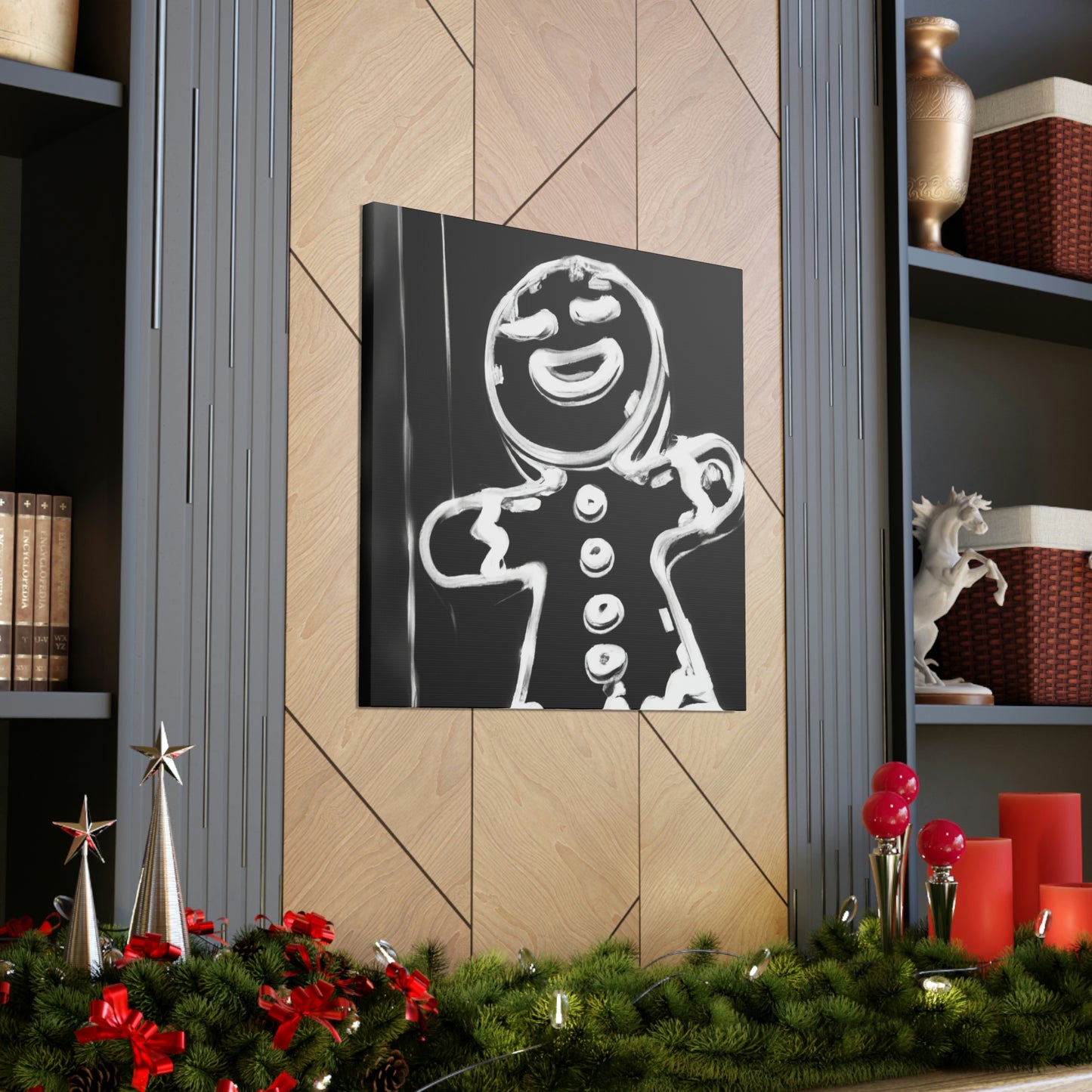 Gingerbread Man Dreaming - Canvas