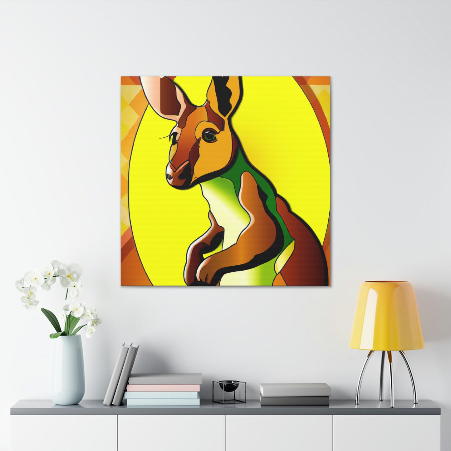 "Wallaby Amidst Glitter" - Canvas