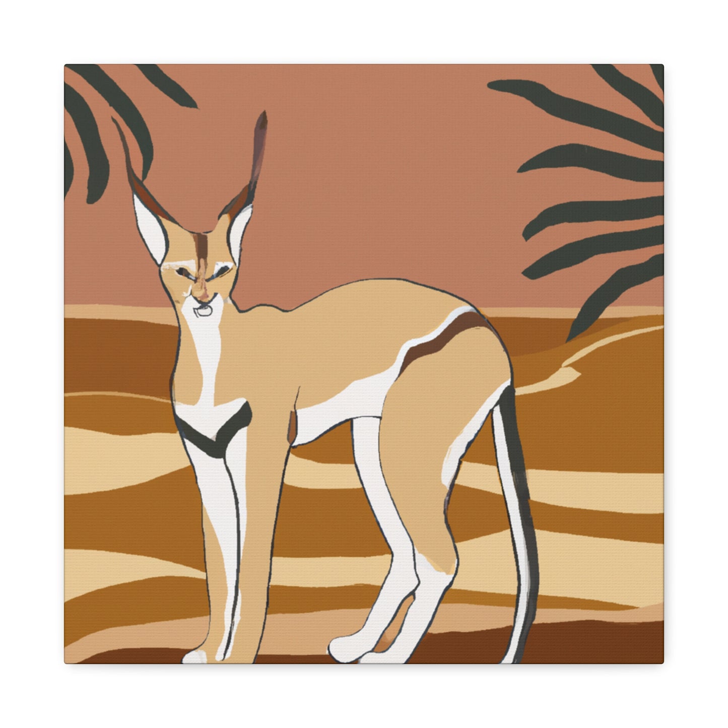 "Caracal's Deco Dream" - Canvas