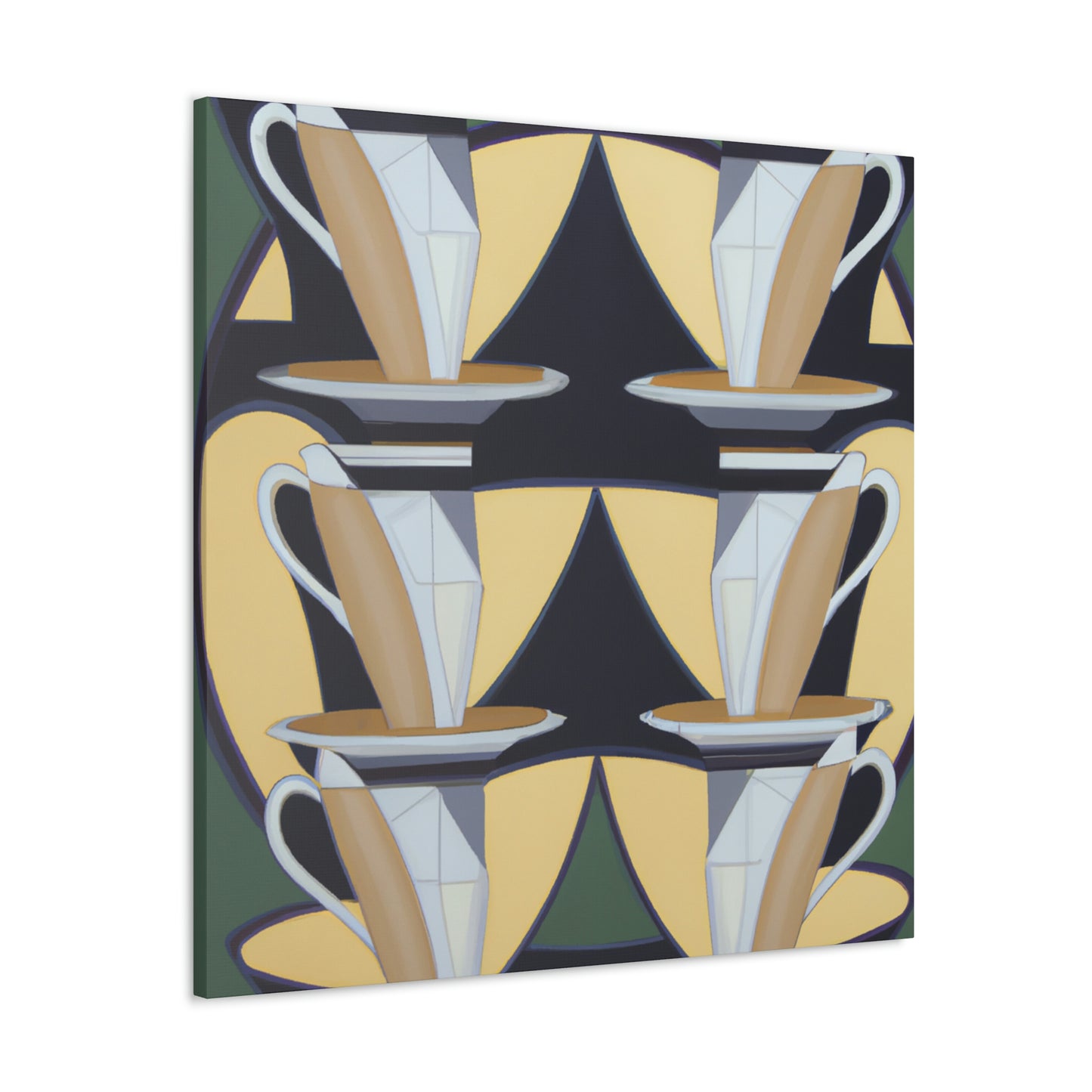 Charming Teacup Symphony - Canvas